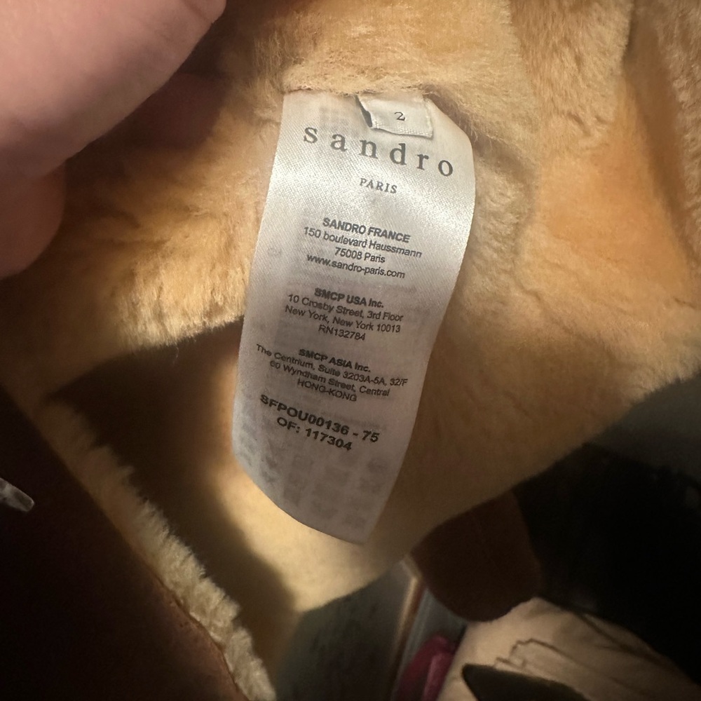 Sandro Shearling Coat - Picture 8 of 9